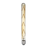 GLOBOSTAR® TUBIS 99050 Λάμπα Σωλήνας E27 T30 LED 8W 720lm 360° AC 220-240V IP20 Ultra Θερμό Λευκό 2200K Dimmable - Long Filament Chip - Μελί - Μ3 x Π3 x Υ30cm - 3 Χρόνια Εγγύηση - Image 2