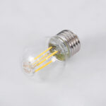GLOBOSTAR® SPHERE 99052 Λάμπα E27 G45 LED 6W 660lm 360° AC 220-240V IP20 Φυσικό Λευκό 4500K Dimmable - Long Filament Chip -Διάφανο - Μ4.5 x Π4.5 x Υ7.5cm - 3 Χρόνια Εγγύηση - Image 3