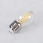 GLOBOSTAR® SPHERE 99052 Λάμπα E27 G45 LED 6W 660lm 360° AC 220-240V IP20 Φυσικό Λευκό 4500K Dimmable - Long Filament Chip -Διάφανο - Μ4.5 x Π4.5 x Υ7.5cm - 3 Χρόνια Εγγύηση - Image 4