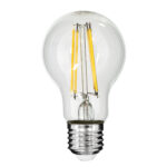 GLOBOSTAR® GLOBE 99053 Λάμπα E27 A60 LED 10W 1100lm 360° AC 220-240V IP20 Φυσικό Λευκό 4500K Dimmable - Long Filament Chip - Διάφανο - Μ6 x Π6 x Υ10.5cm - 3 Χρόνια Εγγύηση - Image 2
