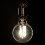 GLOBOSTAR® BUBBLE 99054 Λάμπα E27 G95 LED 12W 1320lm 360° AC 220-240V IP20 Φυσικό Λευκό 4500K Dimmable - Long Filament Chip - Διάφανο - Μ9.5 x Π9.5 x Υ13.5cm - 3 Χρόνια Εγγύηση - Image 5