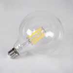 GLOBOSTAR® BUBBLE 99055 Λάμπα E27 G125 LED 12W 1320lm 360° AC 220-240V IP20 Φυσικό Λευκό 4500K Dimmable - Long Filament Chip - Διάφανο - Μ12.5 x Π12.5 x Υ18cm - 3 Χρόνια Εγγύηση - Image 4