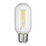 GLOBOSTAR® TUBIS 99057 Λάμπα Σωλήνας E27 T45 LED 4W 440lm 360° AC 220-240V IP20 Φυσικό Λευκό 4500K Dimmable - Long Filament Chip - Διάφανο - Μ4.5 x Π4.5 x Υ11cm - 3 Χρόνια Εγγύηση - Image 2