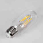 GLOBOSTAR® TUBIS 99057 Λάμπα Σωλήνας E27 T45 LED 4W 440lm 360° AC 220-240V IP20 Φυσικό Λευκό 4500K Dimmable - Long Filament Chip - Διάφανο - Μ4.5 x Π4.5 x Υ11cm - 3 Χρόνια Εγγύηση - Image 4