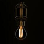 GLOBOSTAR® SPHERE 99063 Λάμπα E14 G45 LED 4W 400lm 360° AC 220-240V IP20 Θερμό Λευκό 2700K Dimmable - Filament Chip - Μαύρο Φιμέ - Μ4.5 x Π4.5 x Υ8.1cm - 3 Χρόνια Εγγύηση - Image 2