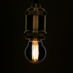GLOBOSTAR® SPHERE 99065 Λάμπα E27 G45 LED 6W 600lm 360° AC 220-240V IP20 Θερμό Λευκό 2700K Dimmable - Long Filament Chip - Μαύρο Φιμέ - Μ4.5 x Π4.5 x Υ7.7cm - 3 Χρόνια Εγγύηση - Image 2