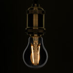 GLOBOSTAR® GLOBE 99067 Λάμπα E27 A60 LED 8W 800lm 360° AC 220-240V IP20 Θερμό Λευκό 2700K Dimmable - Long Filament Chip - Μαύρο Φιμέ - Μ6 x Π6 x Υ11cm - 3 Χρόνια Εγγύηση - Image 2