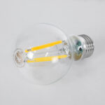 GLOBOSTAR® GLOBE 99083 Λάμπα E27 A60 LED 4W 840lm 360° AC 220-240V IP20 Θερμό Λευκό 2700K - Long Filament Chip - Διάφανο - Μ6 x Π6 x Υ11cm - 3 Χρόνια Εγγύηση - Image 3