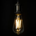 GLOBOSTAR® PEAR 99086 Λάμπα E27 ST64 LED 4W 840lm 360° AC 220-240V IP20 Θερμό Λευκό 2700K - Long Filament Chip - Διάφανο - Μ6.4 x Π6.4 x Υ14.5cm - 3 Χρόνια Εγγύηση - Image 5
