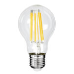 GLOBOSTAR® GLOBE 99087 Λάμπα E27 A60 LED 7W 1470lm 360° AC 220-240V IP20 Θερμό Λευκό 2700K - Long Filament Chip - Διάφανο - Μ6 x Π6 x Υ11cm - 3 Χρόνια Εγγύηση - Image 2