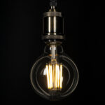 GLOBOSTAR® BUBBLE 99088 Λάμπα E27 G95 LED 7W 1470lm 360° AC 220-240V IP20 Θερμό Λευκό 2700K - Long Filament Chip - Διάφανο - Μ9.5 x Π9.5 x Υ13.8cm - 3 Χρόνια Εγγύηση - Image 5