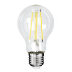 GLOBOSTAR® GLOBE 99091 Λάμπα E27 A60 LED 4W 840lm 360° AC 220-240V IP20 Φυσικό Λευκό 4500K - Long Filament Chip - Διάφανο - Μ6 x Π6 x Υ11cm - 3 Χρόνια Εγγύηση - Image 2