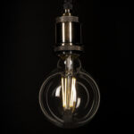 GLOBOSTAR® BUBBLE 99092 Λάμπα E27 G95 LED 4W 840lm 360° AC 220-240V IP20 Φυσικό Λευκό 4500K - Filament Chip - Διάφανο - Μ9.5 x Π9.5 x Υ13.8cm - 3 Χρόνια Εγγύηση - Image 5