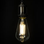 GLOBOSTAR® PEAR 99094 Λάμπα E27 ST64 LED 4W 840lm 360° AC 220-240V IP20 Φυσικό Λευκό 4500K - Long Filament Chip - Διάφανο - Μ6.4 x Π6.4 x Υ14.5cm - 3 Χρόνια Εγγύηση - Image 5