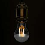 GLOBOSTAR® GLOBE 99103 Λάμπα E27 A60 LED 8W 880lm 320° AC 220-240V IP20 Θερμό Λευκό 2700K Dimmable - Filament Chip - Διάφανο με Ανεστραμμένο Καθρέπτη Νίκελ Χρωμίο - Μ6 x Π6 x Υ11cm - 3 Χρόνια Εγγύηση - Image 2