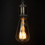 GLOBOSTAR® PEAR 99141 Λάμπα E27 ST64 LED 4W 280lm 360° AC 220-240V IP20 Ultra Θερμό Λευκό 2200K Dimmable - Soft T Spiral Filament Chip - Μελί - Μ6.4 x Π6.4 x Υ14cm - 3 Χρόνια Εγγύηση - Image 5