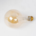GLOBOSTAR® CHERRY 99164 Λάμπα E27 PS30 LED 4W 280lm 360° AC 220-240V IP20 Ultra Θερμό Λευκό 2200K Dimmable - Soft S Spiral Filament Chip - Μελί - Μ9.5 x Π9.5 x Υ17.5cm - 3 Χρόνια Εγγύηση - Image 3
