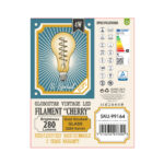 GLOBOSTAR® CHERRY 99164 Λάμπα E27 PS30 LED 4W 280lm 360° AC 220-240V IP20 Ultra Θερμό Λευκό 2200K Dimmable - Soft S Spiral Filament Chip - Μελί - Μ9.5 x Π9.5 x Υ17.5cm - 3 Χρόνια Εγγύηση - Image 6