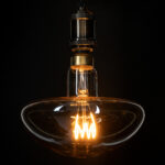 GLOBOSTAR® MUSHROOM 99173 Λάμπα E27 MR200 LED 4W 280lm 360° AC 220-240V IP20 Ultra Θερμό Λευκό 2200K Dimmable - Soft T Spiral Filament Chip - Μελί - Μ20 x Π20 x Υ20cm - 3 Χρόνια Εγγύηση - Image 5