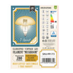 GLOBOSTAR® MUSHROOM 99173 Λάμπα E27 MR200 LED 4W 280lm 360° AC 220-240V IP20 Ultra Θερμό Λευκό 2200K Dimmable - Soft T Spiral Filament Chip - Μελί - Μ20 x Π20 x Υ20cm - 3 Χρόνια Εγγύηση - Image 6