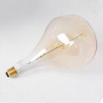 GLOBOSTAR® ROCK 99175 Λάμπα E27 R170 LED 4W 280lm 360° AC 220-240V IP20 Ultra Θερμό Λευκό 2200K Dimmable - Soft S Spiral Filament Chip - Μελί - Μ16.5 x Π16.5 x Υ28cm - 3 Χρόνια Εγγύηση - Image 4