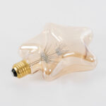 GLOBOSTAR® DECOSTAR 99207 Λάμπα E27 S125 LED 1W 70lm 360° AC 220-240V IP20 Ultra Θερμό Λευκό 2200K - Diode HP Filament Chip - Μελί - Μ15 x Π6 x Υ16cm - 3 Χρόνια Εγγύηση - Image 4