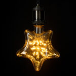 GLOBOSTAR® DECOSTAR 99207 Λάμπα E27 S125 LED 1W 70lm 360° AC 220-240V IP20 Ultra Θερμό Λευκό 2200K - Diode HP Filament Chip - Μελί - Μ15 x Π6 x Υ16cm - 3 Χρόνια Εγγύηση - Image 5