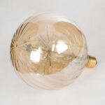 GLOBOSTAR® PUMPKIN 99211 Λάμπα E27 G150 LED 1.6W 140lm 360° AC 220-240V IP20 Ultra Θερμό Λευκό 2200K - Diode HP Filament Chip - Μελί - Μ15 x Π15 x Υ19cm - 3 Χρόνια Εγγύηση - Image 3