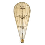 GLOBOSTAR® BOMBSHELL 99212 Λάμπα E27 BT125 LED 1.8W 158lm 360° AC 220-240V IP20 Ultra Θερμό Λευκό 2200K Dimmable - Diode HP Filament Chip - Μελί - Μ12.5 x Π12.5 x Υ29cm - 3 Χρόνια Εγγύηση - Image 2