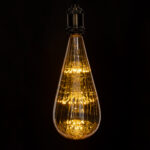 GLOBOSTAR® BOMBSHELL 99212 Λάμπα E27 BT125 LED 1.8W 158lm 360° AC 220-240V IP20 Ultra Θερμό Λευκό 2200K Dimmable - Diode HP Filament Chip - Μελί - Μ12.5 x Π12.5 x Υ29cm - 3 Χρόνια Εγγύηση - Image 5
