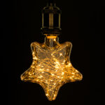 GLOBOSTAR® DECOSTAR 99225 Λάμπα E27 DSC125 LED 2W 150lm 360° AC 220-240V IP20 Ultra Θερμό Λευκό 2200K - Copper String Chip - Μελί - Μ15 x Π6 x Υ18cm - 3 Χρόνια Εγγύηση - Image 2