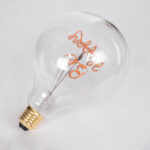 GLOBOSTAR® BE HAPPY 99259 Λάμπα E27 G125 LED 4W 340lm 360° AC 220-240V IP20 Ροζ Dimmable - Filament Chip - Διάφανο - Μ12.5 x Π12.5 x Υ18cm - 3 Χρόνια Εγγύηση - Image 5