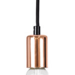 GLOBOSTAR® DOUITO 99422 Μοντέρνο Κρεμαστό Φωτιστικό Οροφής με Ντουί 1 x E27 AC 220-240V IP20 - Χάλκινο - Μ4 x Π4 x Υ110cm - Image 3