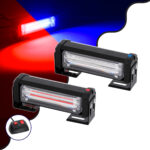 GloboStar® 85029 PRO Series ΣΕΤ 2 x Μπάρες Σήμανσης Οχήματος Αστυνομίας για Αυτοκίνητα & Φορτηγά 13 Προγραμμάτων Φωτισμού LED CREE CXB COB 18W DC 10-30V Αδιάβροχο IP65 Κόκκινο & Μπλε - Image 2