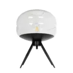 GLOBOSTAR® JAVAN 999-0036 Μοντέρνο Επιτραπέζιο Φωτιστικό Πορτατίφ με Ντουί 1 x E27 AC 220-240V IP20 - Διάφανο & Μαύρο - Μ30 x Π30 x Υ40cm - Image 5