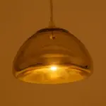 GLOBOSTAR® CRISTIN 999-0038 Μοντέρνο Κρεμαστό Φωτιστικό Οροφής με Ντουί 1 x G4 AC 220-240V IP20 - Χάλκινο - Μ18 x Π18 x Υ13cm - Image 2
