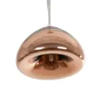GLOBOSTAR® CRISTIN 999-0038 Μοντέρνο Κρεμαστό Φωτιστικό Οροφής με Ντουί 1 x G4 AC 220-240V IP20 - Χάλκινο - Μ18 x Π18 x Υ13cm - Image 5