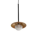 GLOBOSTAR® JOLIET 999-0042 Μοντέρνο Κρεμαστό Φωτιστικό Οροφής με Ντουί 1 x G9 AC 220-240V IP20 - Μαύρο & Χρυσό - Μ20 x Π20 x Y43cm - Image 5