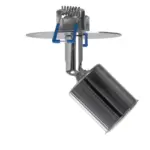 GLOBOSTAR® SARA 999-0059 Χωνευτό Φωτιστικό Οροφής με Ντουί 1 x E27 AC 220-240V IP20 - Ασημί - Μ8 x Π8 x Υ11cm / Q5.5cm - Image 4