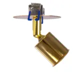 GLOBOSTAR® SARA 999-0060 Χωνευτό Φωτιστικό Οροφής με Ντουί 1 x E27 AC 220-240V IP20 - Χρυσό Πλατίνα - Μ8 x Π8 x Υ11cm / Q5.5cm - Image 4