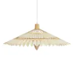 GLOBOSTAR® VENTALIA 999-0066 Boho Κρεμαστό Φωτιστικό Οροφής με Ντουί 1 x E27 AC 220-240V IP20 - Μπεζ - Μ83 x Π83 x Υ36cm - Image 4