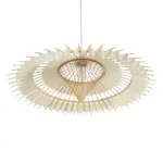 GLOBOSTAR® VENTALIA 999-0066 Boho Κρεμαστό Φωτιστικό Οροφής με Ντουί 1 x E27 AC 220-240V IP20 - Μπεζ - Μ83 x Π83 x Υ36cm - Image 5
