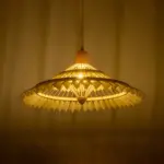 GLOBOSTAR® VENTALIA 999-0067 Boho Κρεμαστό Φωτιστικό Οροφής με Ντουί 1 x E27 AC 220-240V IP20 - Μπεζ - Μ60 x Π60 x Υ30cm - Image 2