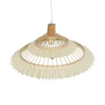 GLOBOSTAR® VENTALIA 999-0067 Boho Κρεμαστό Φωτιστικό Οροφής με Ντουί 1 x E27 AC 220-240V IP20 - Μπεζ - Μ60 x Π60 x Υ30cm - Image 6