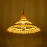 GLOBOSTAR® VENTALIA 999-0068 Boho Κρεμαστό Φωτιστικό Οροφής με Ντουί 1 x E27 AC 220-240V IP20 - Μπεζ - Μ40 x Π40 x Y23cm - Image 2