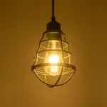 GLOBOSTAR® ALDO 999-0096 Vintage Κρεμαστό Φωτιστικό Οροφής με Ντουί 1 x E27 AC 220-240V IP20 - Μαύρο - Μ15 x Π15 x Υ24cm - Image 2