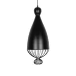 GLOBOSTAR® SOBRINO 999-0110 Vintage Κρεμαστό Φωτιστικό Οροφής με Ντουί 1 x E27 AC 220-240V IP20 - Μαύρο - Μ26 x Π26 x Υ70cm - Image 4