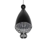 GLOBOSTAR® SOBRINO 999-0110 Vintage Κρεμαστό Φωτιστικό Οροφής με Ντουί 1 x E27 AC 220-240V IP20 - Μαύρο - Μ26 x Π26 x Υ70cm - Image 5