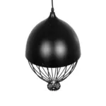 GLOBOSTAR® SOBRINO 999-0111 Vintage Κρεμαστό Φωτιστικό Οροφής με Ντουί 1 x E27 AC 220-240V IP20 - Μαύρο - Μ28 x Π28 x Υ47cm - Image 6