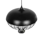 GLOBOSTAR® SOBRINO 999-0112 Vintage Κρεμαστό Φωτιστικό Οροφής με Ντουί 1 x E27 AC 220-240V IP20 - Μαύρο - Μ45 x Π45 x Υ45cm - Image 6